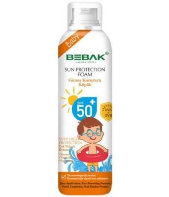 Bebak Baby Sun Protection Foam SPF50+ Çocuklar İçin Güneş Koruyucu Köpük 150 ml - 1