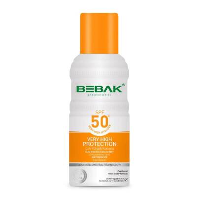 Bebak Spf 50+ Uva/uvb Işınlarına Karşı Yüksek Koruma Etkili Güneş Koruyucu Sprey 150 Ml - 1