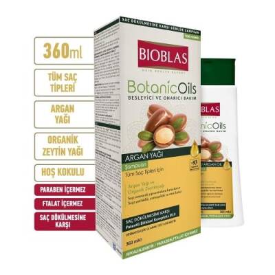 Bioblas Botanic Oils Argan Şampuan 360 ml - 2