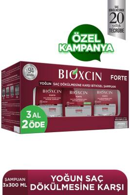 Bioxcin Forte Saç Dökülmesine Karşı Bakım Şampuanı 300 ml 3 Al 2 Öde - 2