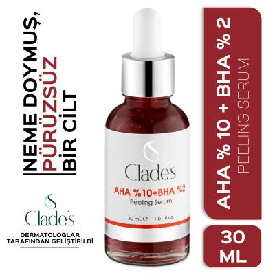 Clades AHA %10+ BHA %2 Peeling Serum 30 Ml - 1