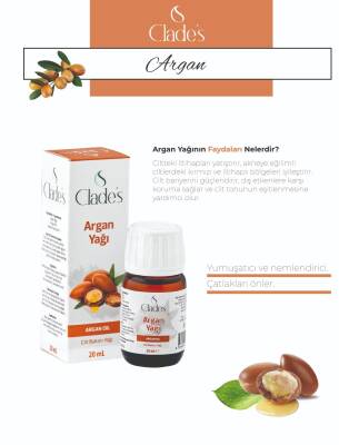 Clades Argan Yağı 20 Ml - 1