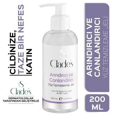 Clades Arındırıcı ve Canlandırıcı Yüz Temizleme Jeli 200 ml - 1