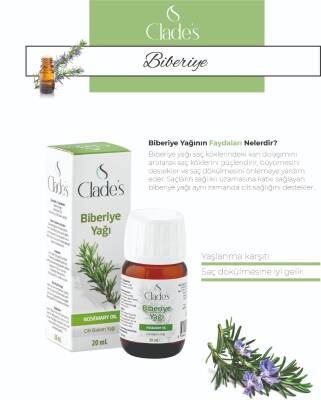 Clades Biberiye Yağı 20 Ml - 1