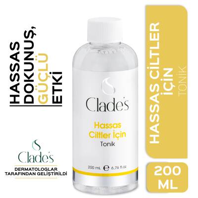 Clades Hassas Ciltler İçin Yüz Temizleyici Tonik 200 ml - 1
