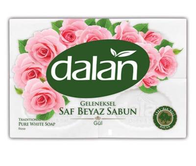 Dalan Beyaz Kalıp Saf Sabun Güllü 150x4=600 g - 1