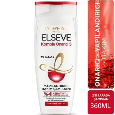 Elseve Comple Onarıcı 5 2'si 1 Arada Yapılandırıcı Bakım Şampuanı 360ml - 1