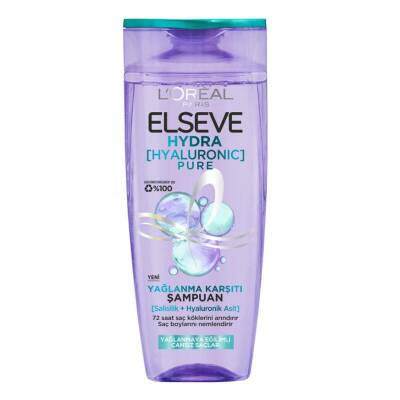 Elseve Hydra [hyaluronic] Pure Salisilik Asit Içeren Yağlanma Karşıtı Arındırıcı Şampuan 300ml - 1