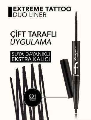 Extreme Tattoo Duo 2’si 1 Arada Keçe Uçlu Eyeliner & Jel Göz Kalemi - 1