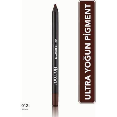 Flormar Kahverengi Göz Kalemi Ultra Eyeliner No: 012 - 1