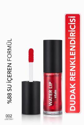 Flormar Kalıcı Mat Dudak Tint'i Kırmızı Water Lip Stain 002 - 1