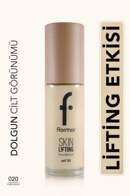 Flormar Spf30 Sıkılaştırıcı Fondöten - Skin Lifting Fdt. - 020 Pure Beige - 1