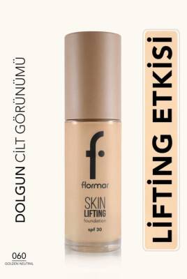 Flormar Spf30 Sıkılaştırıcı Fondöten - Skin Lifting Fdt. - 060 Golden Neutral - 1