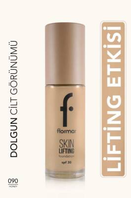 Flormar Spf30 Sıkılaştırıcı Fondöten - Skin Lifting Fdt. - 090 Honey - 1