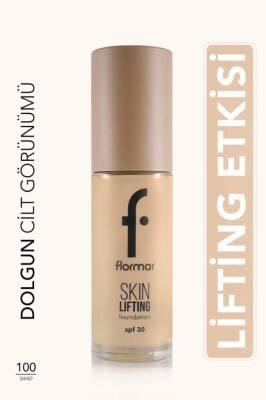 Flormar Spf30 Sıkılaştırıcı Fondöten - Skin Lifting Fdt. - 100 Sand - 1