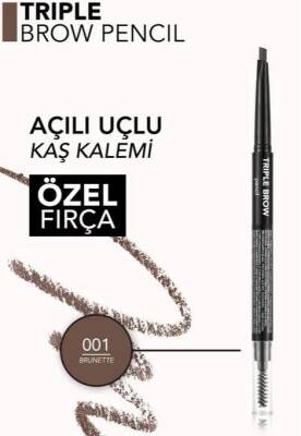 Flormar Triple Brow Kaş Kalemi 001 Brunette - 1