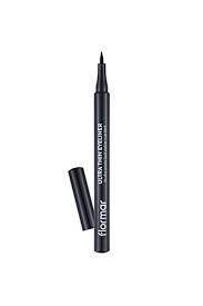 Flormar Ultra Ince Uçlu Ultra Thin Eyeliner 001 Black - 1