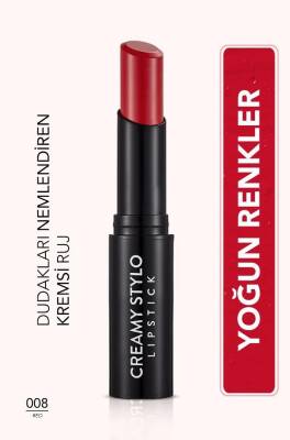 Flormar Yarı Parlak Stick Ruj Red 008 - 1