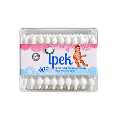 İPEK KULAK TEMİZLEME ÇUBUĞU BEBEK 60 LI - 1