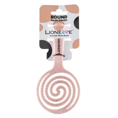 Lionesse Yuvarlak Maze Brush Pembe 6458 - 1