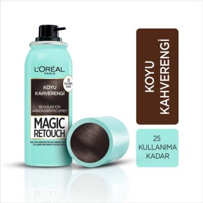 Loreal Paris Beyaz Saçlar için Kapatıcı Koyu Kahverengi Saç Spreyi 75 ml - 1