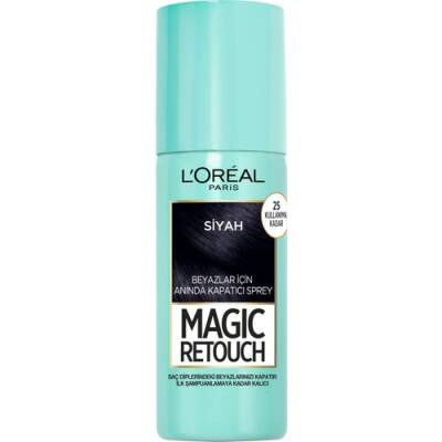 Loreal Paris Beyaz Saçlar Için Kapatıcı Siyah Saç Spreyi - Magic Retouch 01 Noir 75 ml - 4