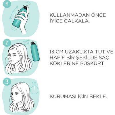 Loreal Paris Beyaz Saçlar Için Kapatıcı Siyah Saç Spreyi - Magic Retouch 01 Noir 75 ml - 5