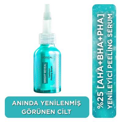Loreal Paris Bright Reveal Koyu Lekelere Karşı Hızlı Etkili Yenileyici Peeling Serum 25% [AHA + BHA + PHA] 25ml - 1