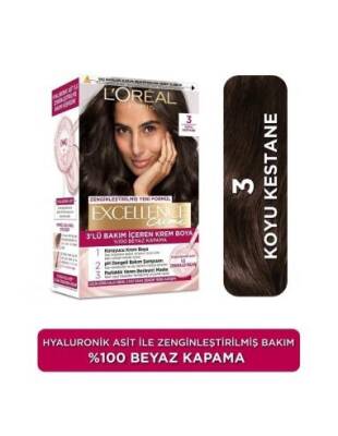 Loreal Paris Excellence Creme Saç Boyası 3 Koyu Kestane - 1