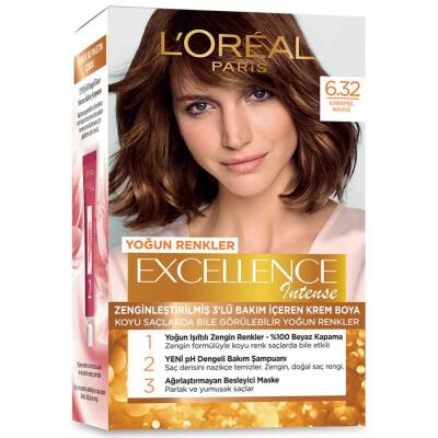 LOreal Paris Excellence Intense 6.32 Karamel Kahve Saç Boyası - 1