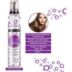Morfose Keratin Saç Köpüğü Elastik Ve Kuvvetli Saç Telleri Elektriklenme Karşıtı 200 ml - 1