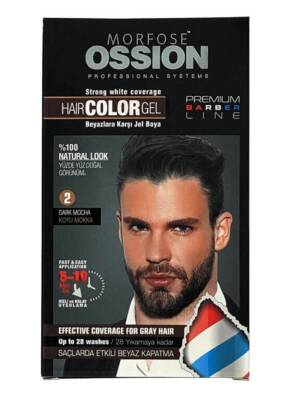 Morfose Ossion Erkek Saç Jel Boya Doğal Koyu Mokka No:2 40 Ml - 1