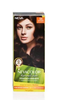 Neva Color 5.4 Açık Kestane Kalıcı Krem Saç Boyası - 1