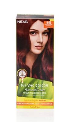 Neva Color Natural 6.66 Büyüleyici Kızıl Saç Boyası - 1
