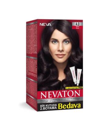 Nevaton 2 Li Saç Boyası 4.0 Kahve - 1