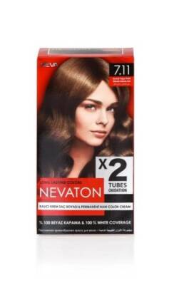 Nevaton 2 Li Saç Boyası 7.11 Kumral Yoğun Küllü - 1