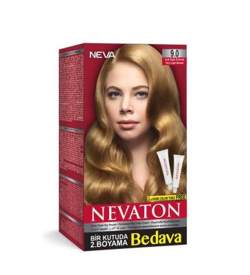 Nevaton 2 Li Saç Boyası 9.0 Çok Açık Kumral - 1