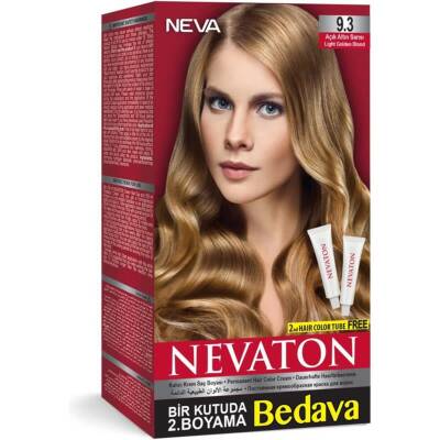 Nevaton 2 Li Saç Boyası 9.3 Açık Altın Sarısı - 1