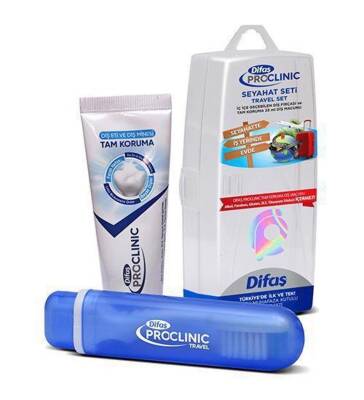 Pro Clinic Diş Fırçası Ve Tam Koruma Diş Macunu 25 Ml Kutulu Seyahat Diş Seti - 1