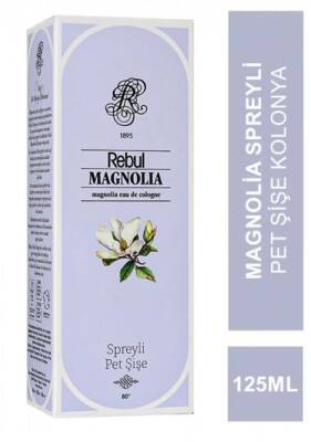 Rebul Magnolia Spreyli Pet Şişe Kolonya 125 ml - 1