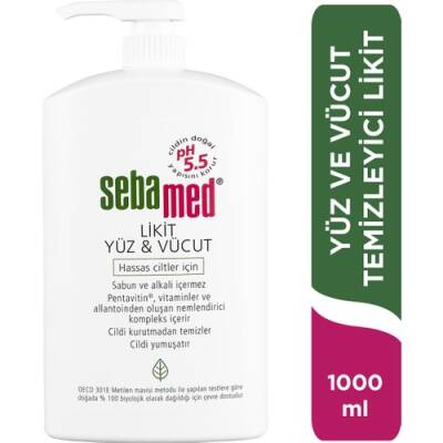 Sebamed Likit Yüz & Vücut Temizleme Jeli 1000 ml - 1